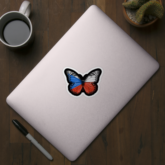 Czech Flag  Butterfly - Gift for Czech From Czech Republic by Country Flags